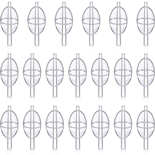 Sumind 20 Pieces Spin Float Fishing Bobbers Fishing Float Bend Slip Cast Spin Float Tackle Accessories (1.5 Inch)
