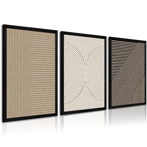 Boho Modern Wall Art Pictures Neutral Abstract Canvas Wall Decor