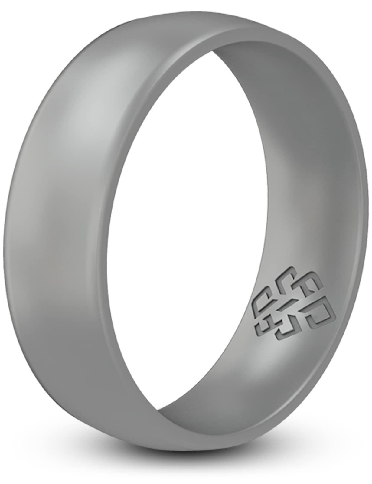 Knot Theory Breathable Silicone Wedding Rings for Men & Women | Black Rose Gold Silver Blue Red Rubber Wedding Bands for Him & Her Size 4, 5, 6, 7, 8,