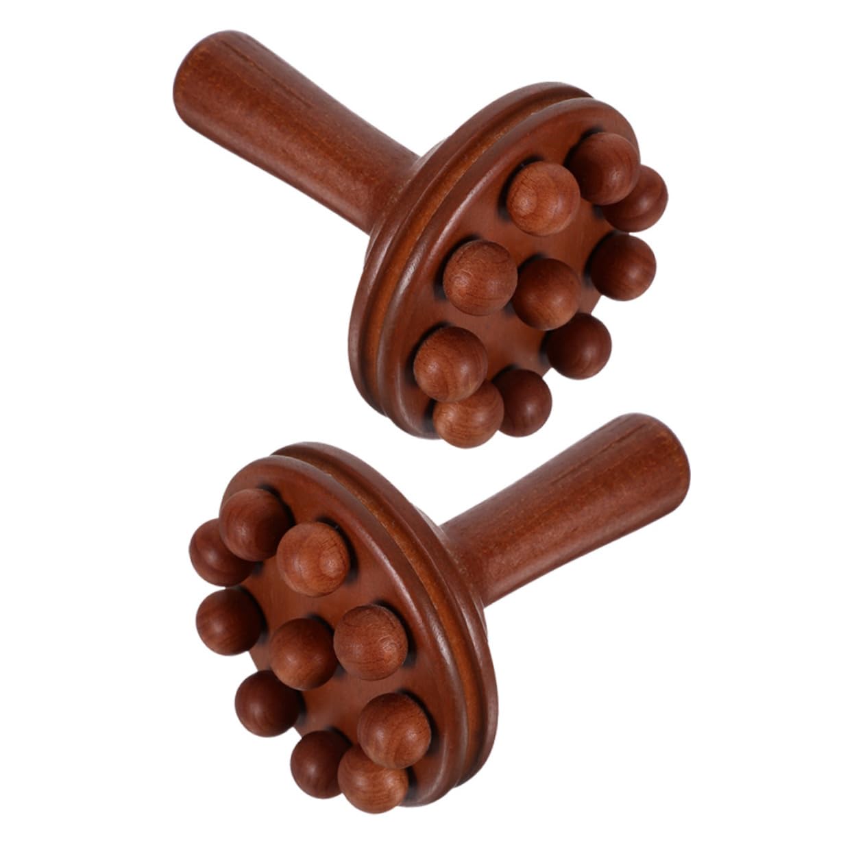 CALLARON 2 Series Herramientas De Masaje Manual Herramienta De Masaje Portátil ador Para El Cuerpo a De Corporal De Mano De Madera 2 Piezas*2