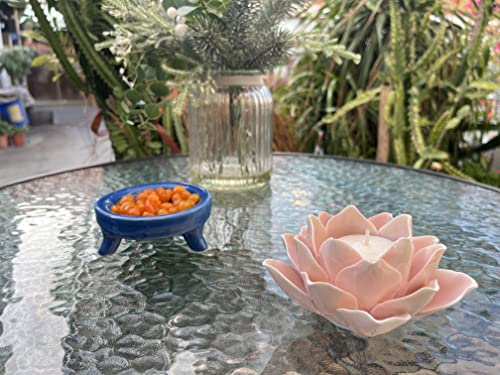 Pretty Home Ceramic Lotus Candle Holder Handmade Petals Style Flower Tea Lights Holder Home & Tabletop Centerpiece Decoration thumb #4