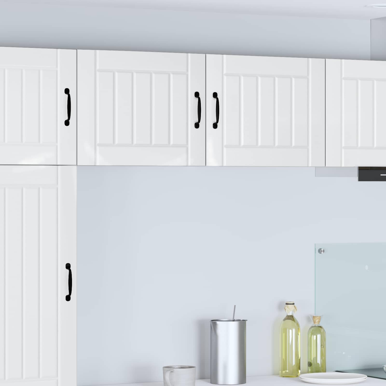 Meuble de cuisine Lucca suspendu pour ranger casseroles et ustensiles sans encombrement