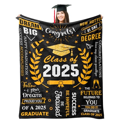 Ryubein Graduation Gifts Blanket 50" X 60", 2025 Graduation Gifts