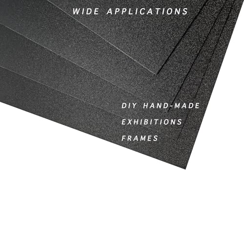 Image of 10 Pack A4 Size Black Opaque Rigid PVC Sheets, 0.5mm Thick, 297mm x 210mm Plastic Sheet for DIY Office Cutting, Signs, Display Projects