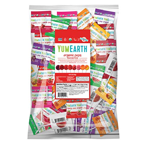 YumEarth Organic Pops Variety Pack, 300+ Fruit Flavored Favorites...