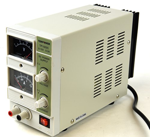 Tekpower TP1503C, 15V/3A Linear DC Power Supply, Analog Display with Alligator Banana Connector - Thumbnail 5