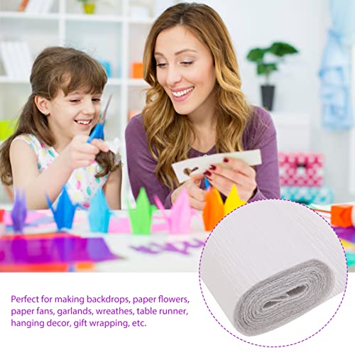 Generic Crepe Paper Rolls:98.25X19.65 Wide Crepe Paper For Birthday Party Wedding Festival Ornament Diy Floral Artwork #TOP7