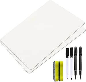 Better Office Dry Erase Boards - 6-Pack Double Sided 9x12 Lapboards For Classrooms & Offices