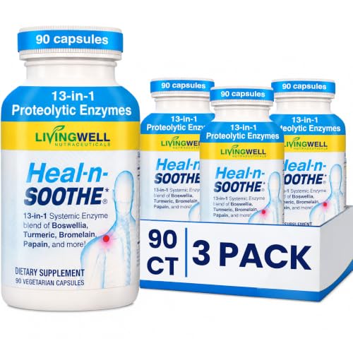 Image of HEAL-N-SOOTHE Proteolytic Systemic Enzymes for Joints - 90 Count (3 Pack)