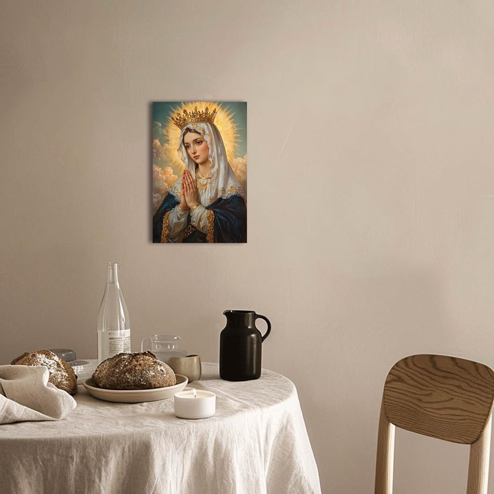 Amazon.co.jp: ZQQART 聖母マリア キャンバスウォールアート
