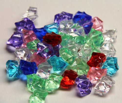 2 Pounds of Mixed Color Acrylic Ice Rock Vase Gems or Table Scatters