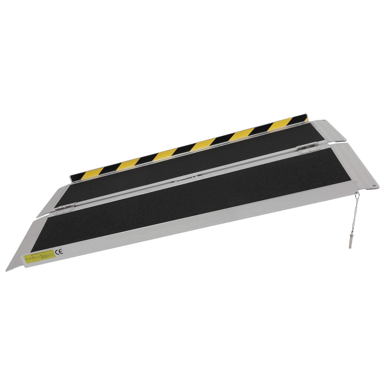 Multifold Wheelchair Ramp 4FT, Non-Slip Threshold Ramp Aluminum, Portable Wheelchair Ramps Folding Handicap Ramp for Home Steps, Car, Doorways, Curbs, Stairs