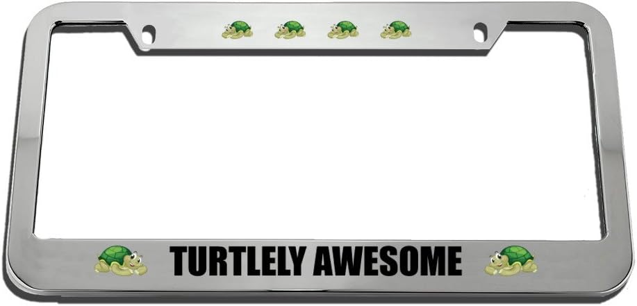 Turtlely Awesome Turtle License Plate Frame Tag Holder
