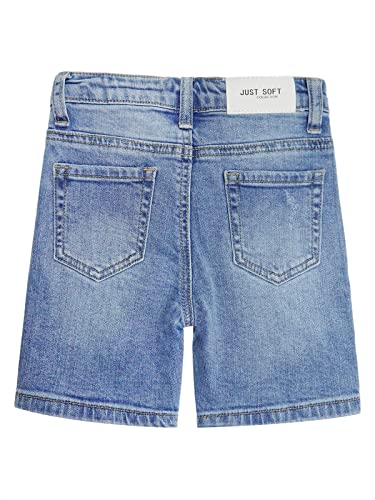 KIDSCOOL SPACE Baby Little Girls Boys Jeans Shorts,Ripped Letters Printed Cute Summer Denim Pants2