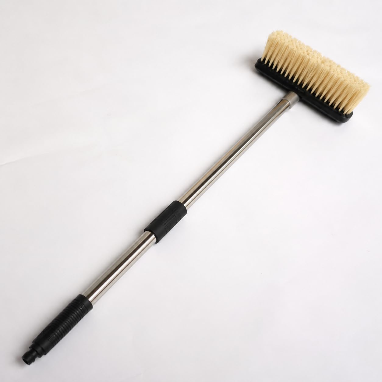 Spazzola Lavaggio Auto con Tubo Acqua, style to 1 | Setole morbide nylon, pistola, metallo, acciaio inossidabile, tubo acqua con interruttore, per lavaggio, per pulizia