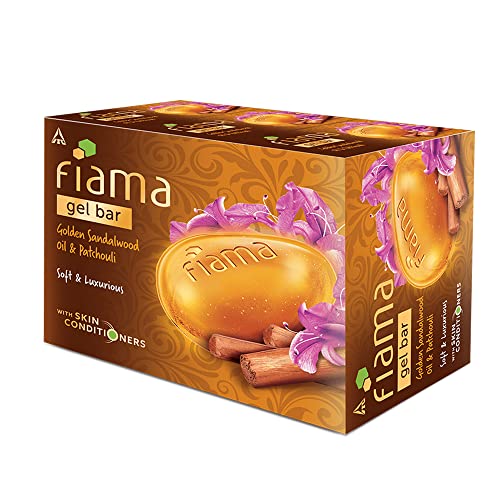 Fiama Gel Bathing Bar Golden Sandalwood Oil and Patchouli with Skin Conditioners for Moisturised, Soft and Luxurious Skin, 375g (125g - Pack of 3),... - Image 4