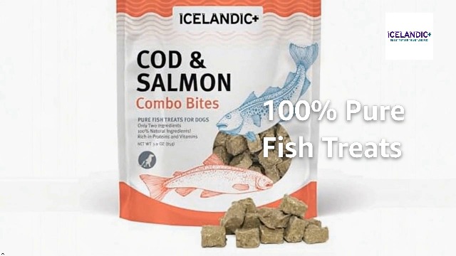 Amazon.com: Icelandic+ Plus Cod & Salmon Combo Bites Dog Treat 3.0