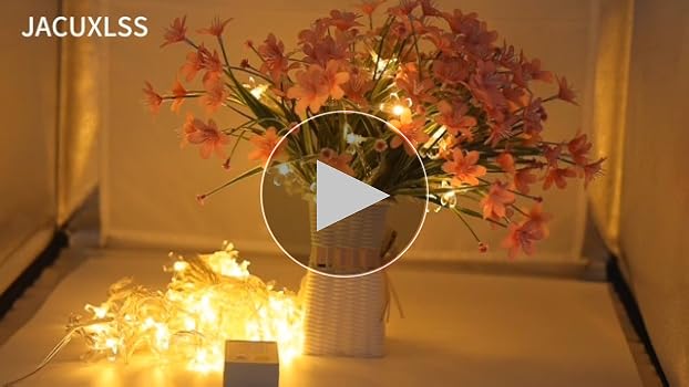 Amazon.com: JACUXLSS Fairy Flower String Lights Indoor