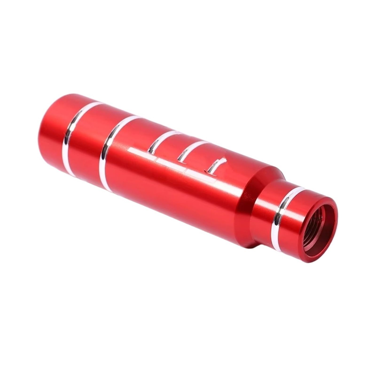 Jjrfvbgt Red Car Speed Gear Shift Knob 13Cm Gear Shift Knob Manual Transmission Gear Stick Lever Shifter Knob Car Universal Aluminum With 3 Adapters 8Mm 10Mm 12Mm