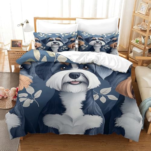 Housse de couette hypoallergénique imprimé 3D pour lit King