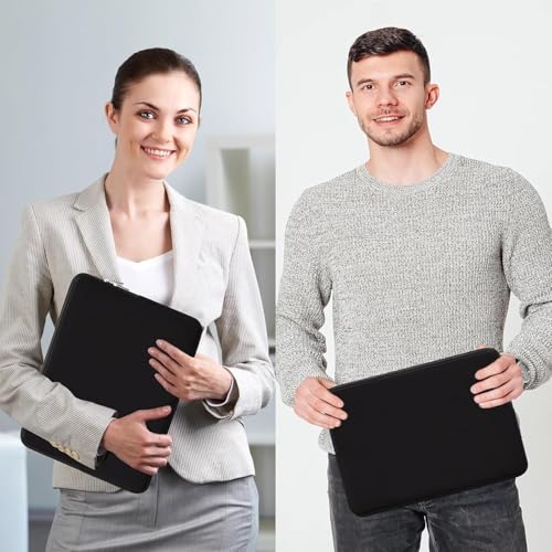 Image of Meyaar Laptop Sleeve Case 14 Inch, Compatible with 13-14 Inch Laptop, MacBook Pro M1 /M2 /M3 /M4, Notebook, Tablet, Chromebook - Soft Padded Zipper Bag (Black, for 13 inch /13.3 inch MacBook)