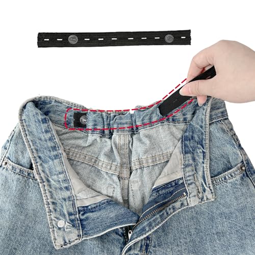 Jeans Button Tightener Pants Adjuster Waist Tightener for Pants Women Men and Children,Waist Clip Pack of 6