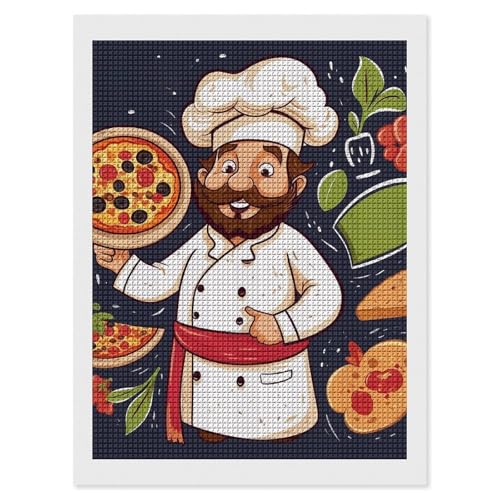 Broderie diamant carré 5D pour adultes : kit peinture FodPand déco murale 30x40cm