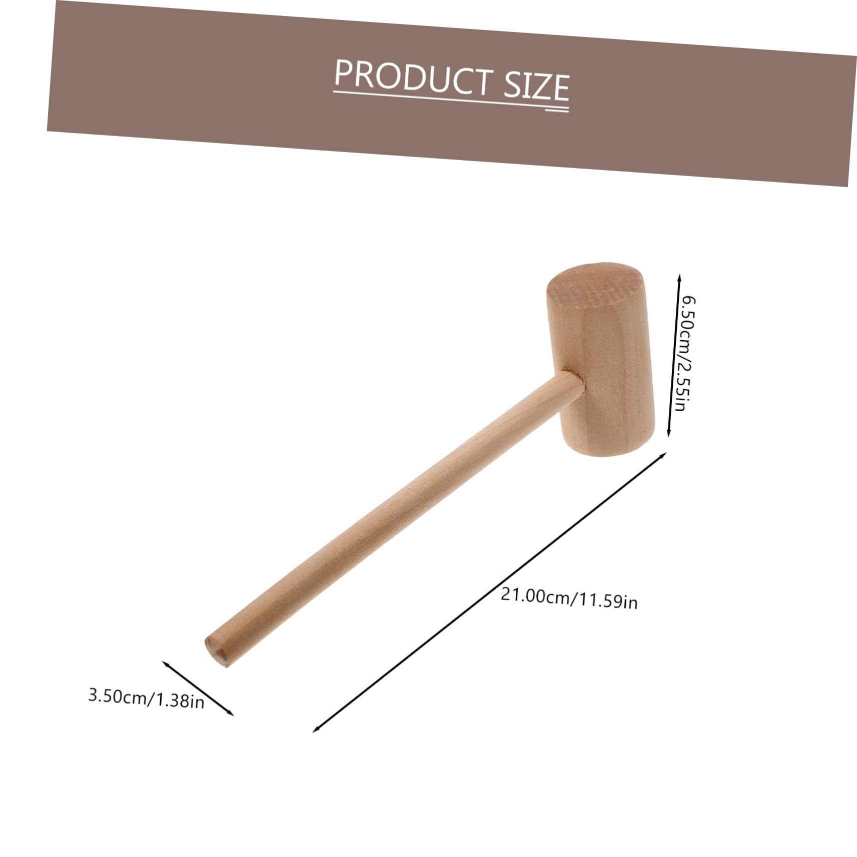 Gogogmee Wooden Hammer Egg Hammer Tool for Multifunctional Wood Mallet for Easter Egg Cracking Meat Tenderizing and Crafts