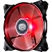 Cooler Master JetFlo 120 - POM Bearing 120mm Red LED High Performance Silent Fan for Computer Cases, CPU Coolers, and Radiators