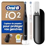 Oral B Brosses à Dents Electriques iO 2 Duo, 2 Brossettes, Noire et Rose