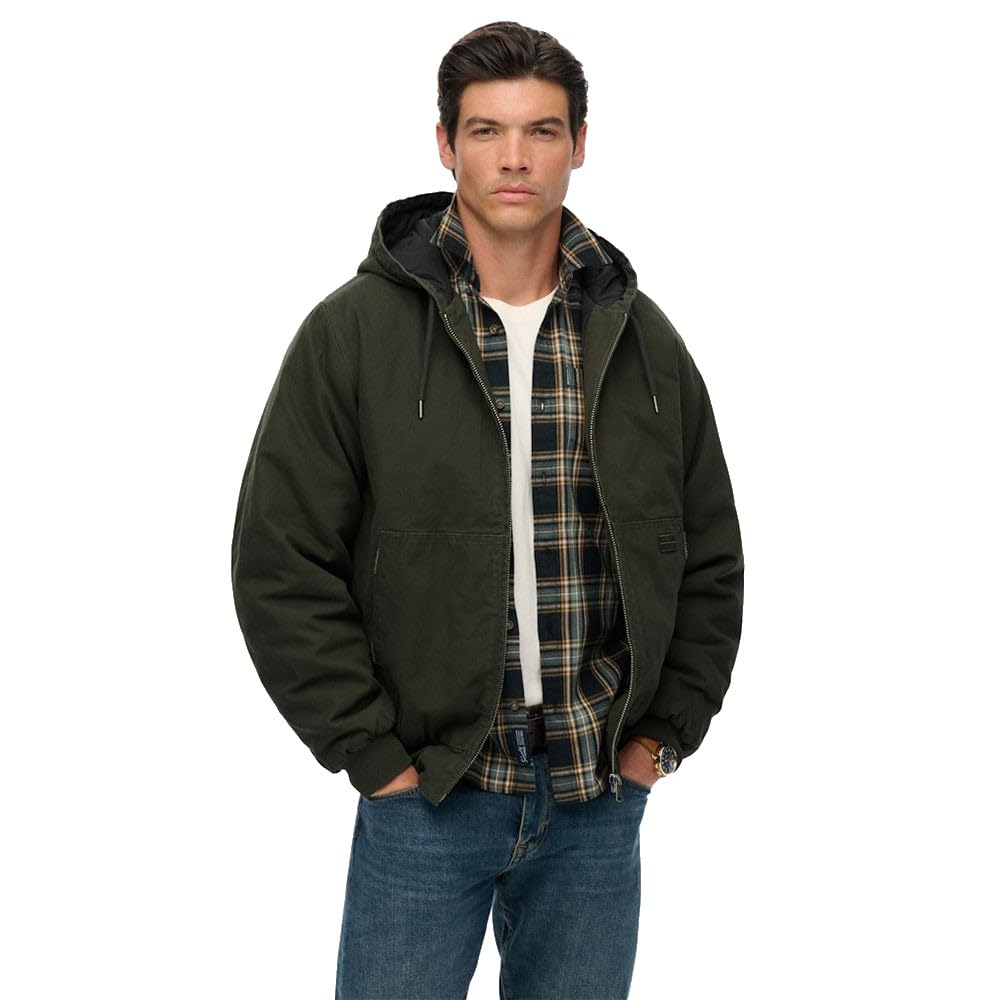 Superdry Men's Green Canvas Surplus Jacket L