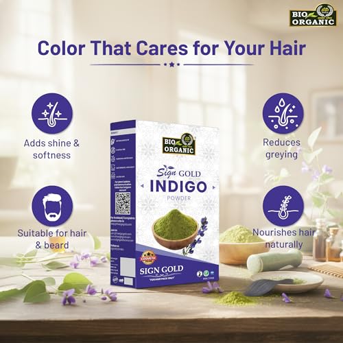 Image of Natural Henna and Indigo Powder Combo for Hair Black 200g | Ayurvedic Herbal Haircare Products for Natural Hair Coloring, Conditioning, & Healthy Shiny Hair