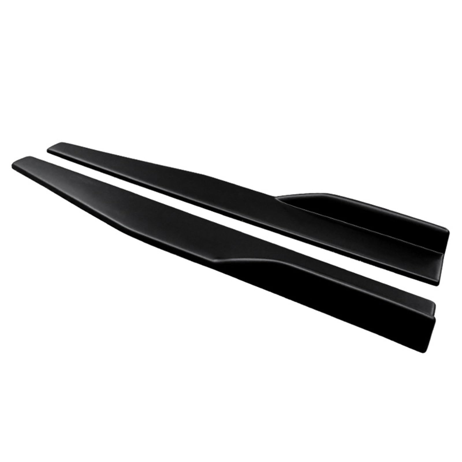 Falda lateral universal para coche con difusor negro mate y delantales de parachoques 8