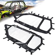 StarknightMT RZR 1000 XP Cab Enclosure Upper Doors, RZR 2 Seat Soft Side Windows With Zipper Vent Compatible With Polaris 2014-2023 RZR 1000 XP/TURBO RZR 1000 XP Accessories