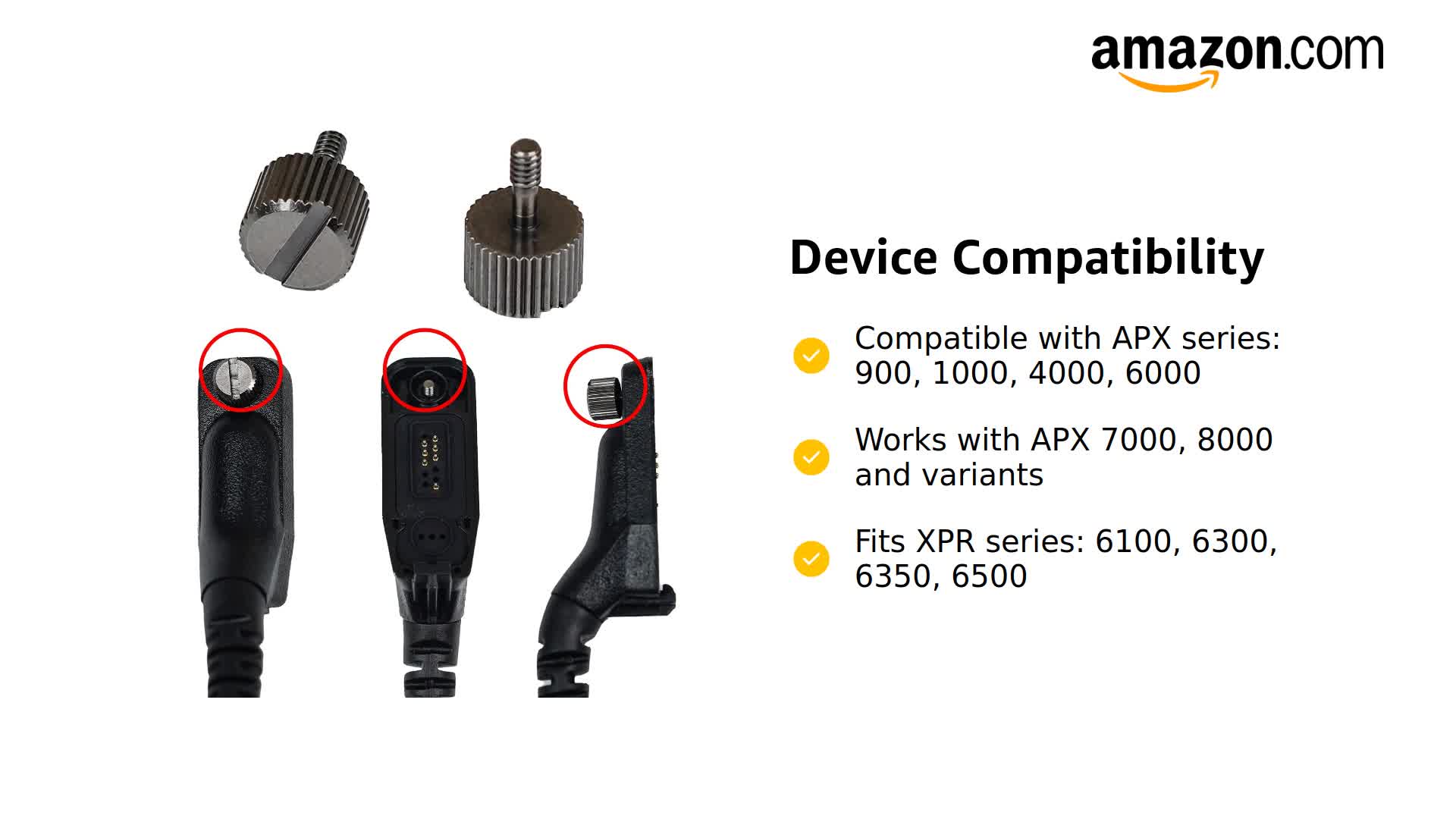 Amazon.com: BVMAG Connector Locking Screw for Speaker Mic and