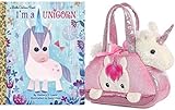Aurora World Fancy Pals Pet Carrier and Peek-A-Boo Unicorn (Unicorn Gift Set)