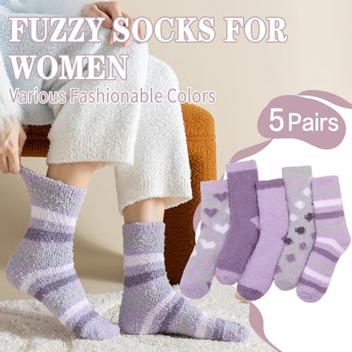 Fuzzy Socks --5 Pairs DROPS TO (MORE OPTIONS AVAILABLE) - image 3