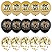 KroY PecoeD Ballon 40 Ans Déco Anniversaire Or Noir Ballon Anniversaire 40 Ans Fille Femme Ballons Confettis, 12 Pouces Ballons Latex Ballons Helium Decoration pour Anniversaire Fête(40 Ans)