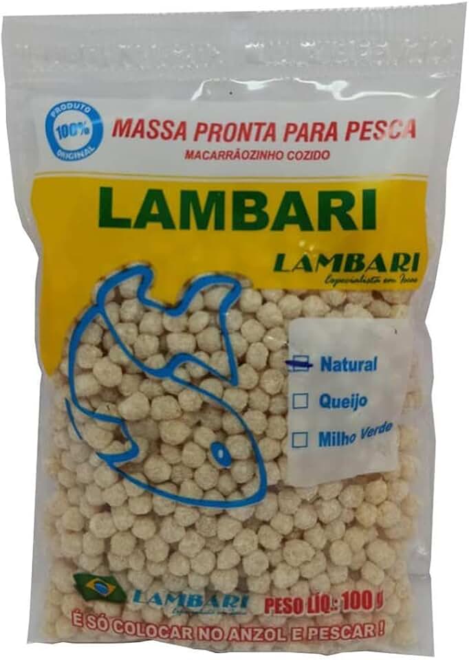 Massa Macarr�o Pronta Para Pesca Natural 100g Lambari