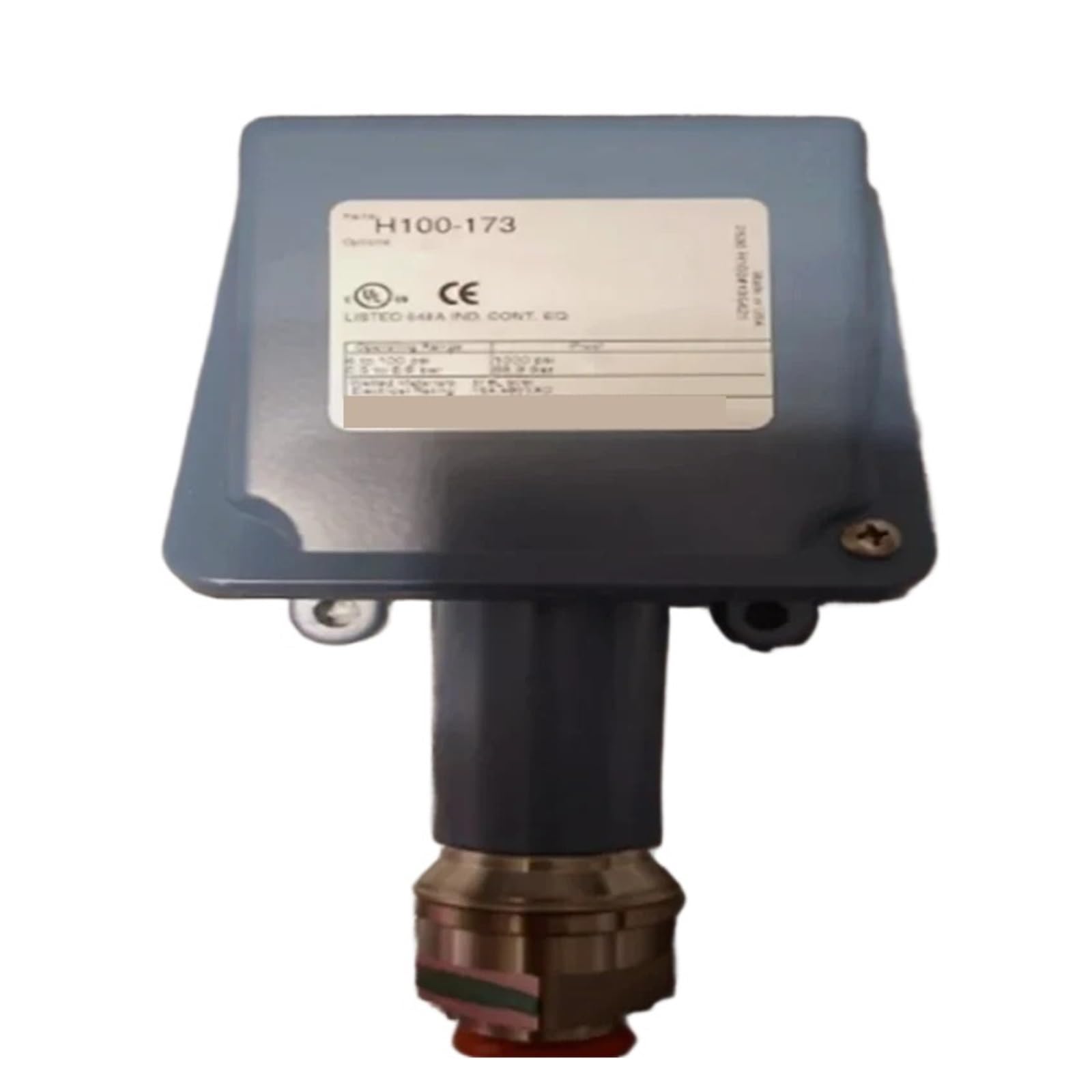 Pressostat H100-191 et capteur de pression industriel série H100-173 J120-702