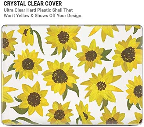 Skinit Case + Skin Compatible with MacBook Air 13in M1 (2021) - Bouffants and Broken Hearts Sunflower Acrylic Design