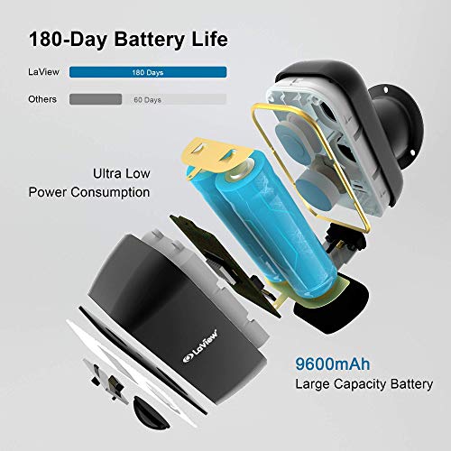 Laview Security Cameras Wireless Outdoor,1080P Hd Battery Powered 9600Mah Wifi Camera,Outdoor Security Cameras With Ai Motion Detection,Night Vision,Ip65 Waterproof,Include Sd Card & Usa Cloud Service #TOP3