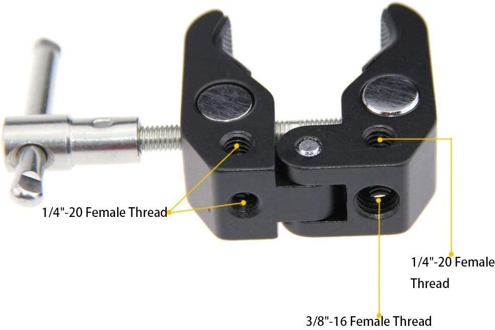 CAMVATE Crab clamp + 11 inch Magic Arm Compatible with LCD Monitor, DSLR Camera Rig