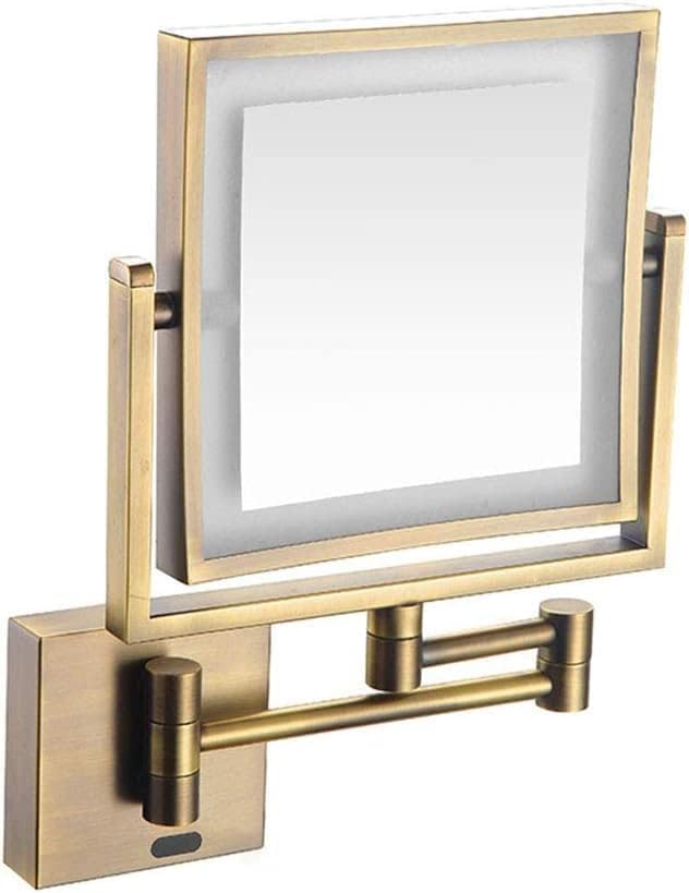 Miroir de salle de bain pivot 360 et extensible couleur antique