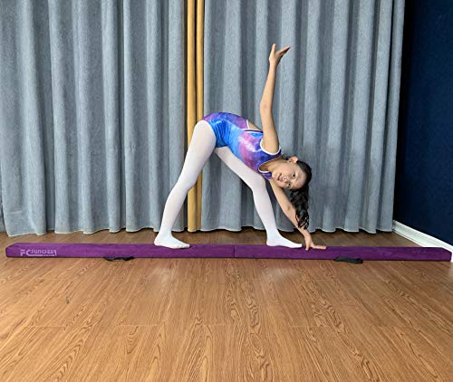 Fc Funcheer 8Ft Folding Gymnastic Beam,Wood Core Foldable Balance Beam With Anti-Slip Bottom And Carrying Bag #TOP5