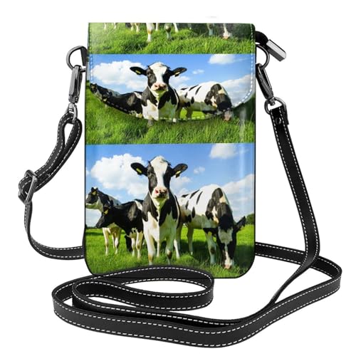 Petit sac bandoulière vaches pour ranger téléphone et cartes sans s'encombrer