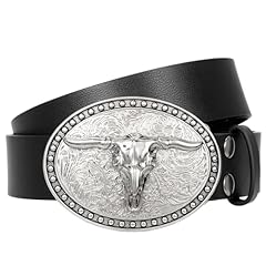 Simple Belt-bull Buckle Black