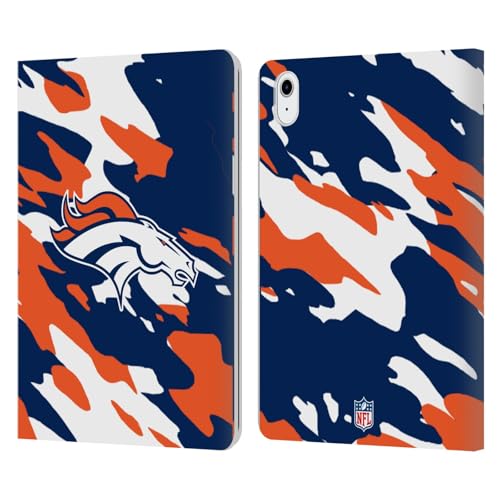 Étui portefeuille NFL Denver Broncos pour iPad Air 11 en cuir avec protection intégrale