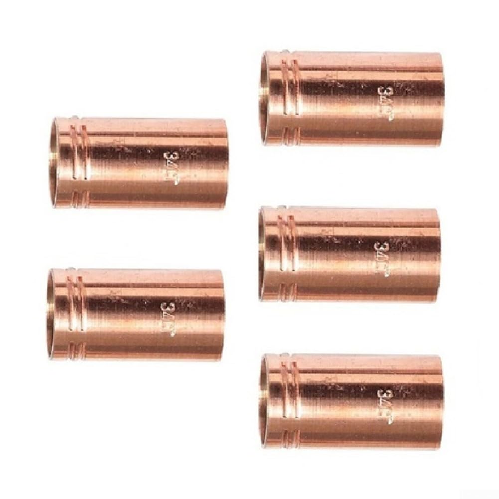 -Pack 34CT MIG saldatura ugello gas isolante per Magnum 300 400, rame rosso resistente al calore parti torcia compatibile con ugelli serie #3/#4 e 24CT