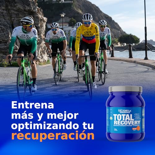 VICTORY ENDURANCE Total Recovery (750g) Sabor Naranja, Preparado Bebida Post-Entreno de Carbohidratos Electrolitos y Proteínas, Con BCAA 2:1:1, 12 Vitaminas y 9 Minerales, Recuperación Rápida - Imagen 6
